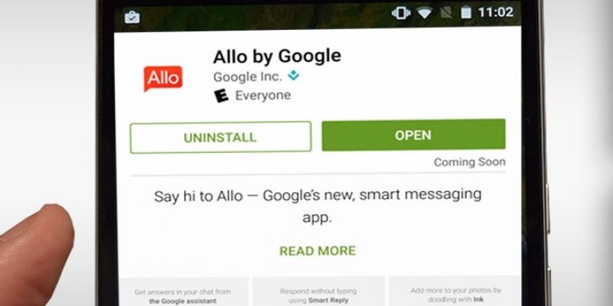 Google Allo indirilmeye hazır