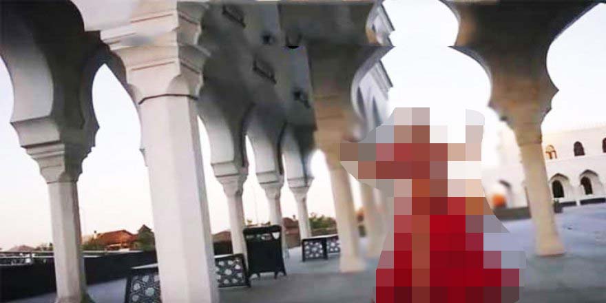 Rusya'da cami avlusunda çekilen klip tepki çekti
