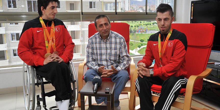 Hac'daki babanın çifte madalya sevinci