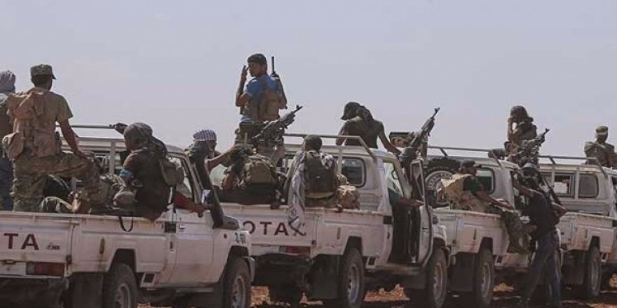 ÖSO, ABD bayrağı yakarak askerlerini protesto etti