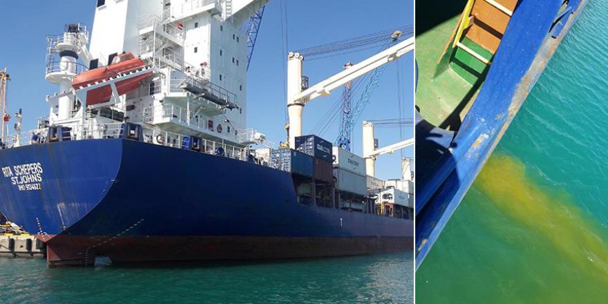 Denizi kirleten gemiye 96 bin lira ceza