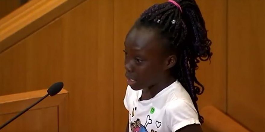 ABD'de siyahi çocuktan "ırkçılık" dersi