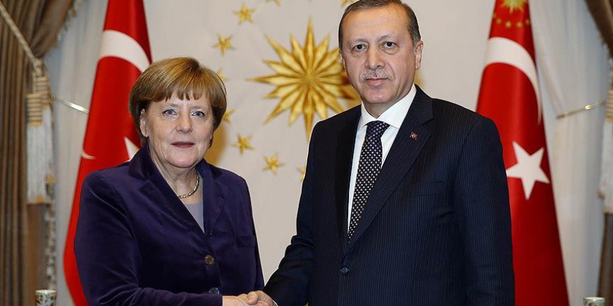 Cumhurbaşkanı Erdoğan ve Merkel görüştü