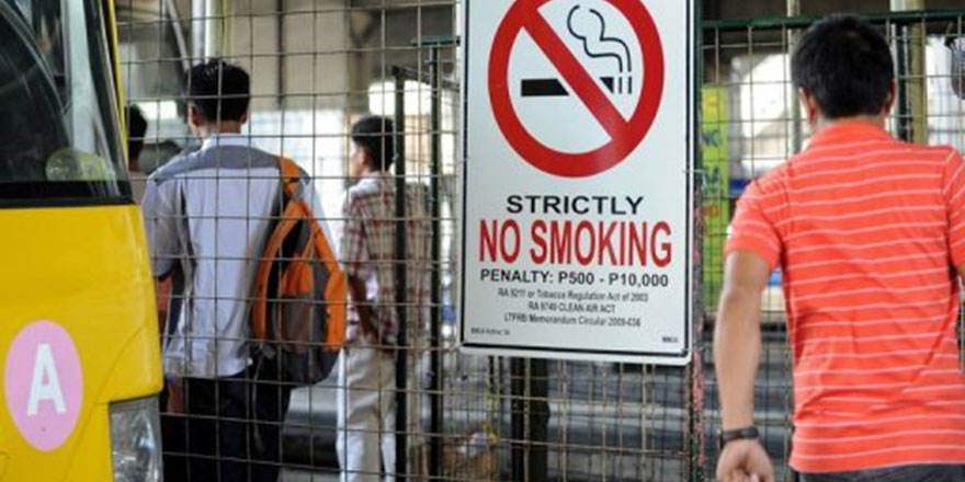 Filipinler'de açık havada sigara içmek yasaklanıyor