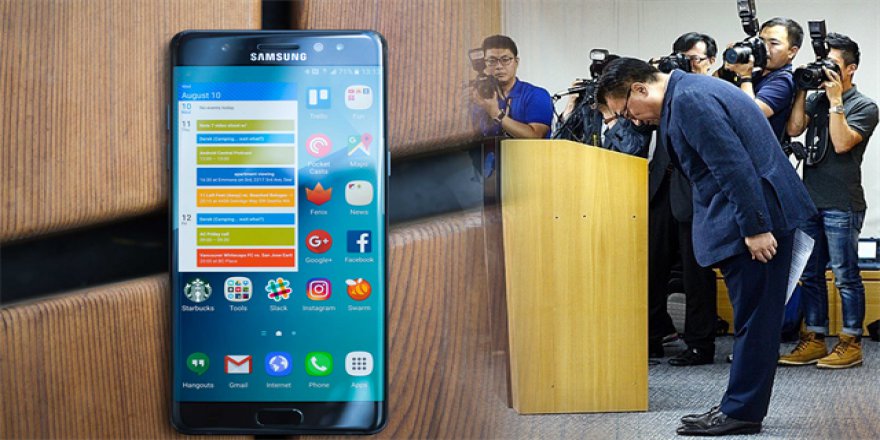 Note 7 fiyaskosu için resmen özür dilediler!