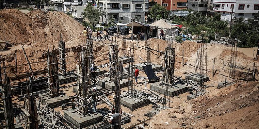 Gazze'de bin 400 ev yeniden inşa ediliyor