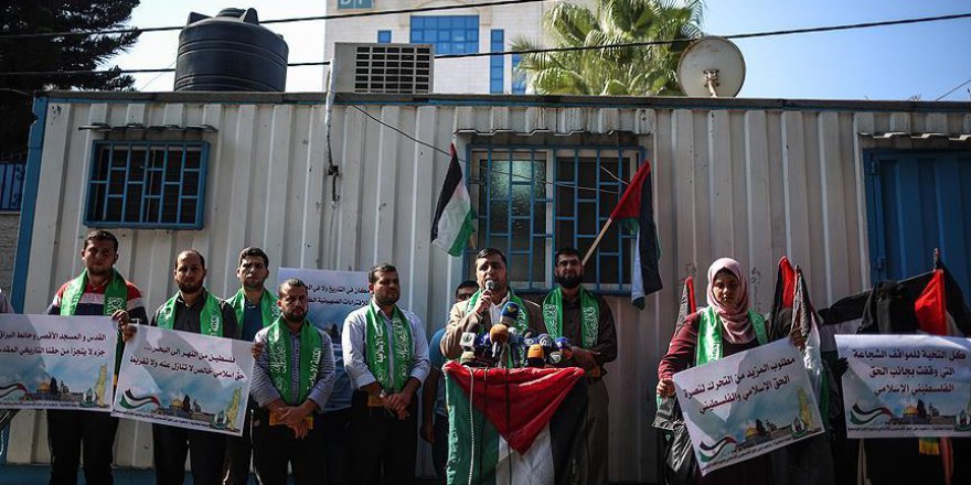 Gazze'de, UNESCO'nun Mescid-i Aksa kararı kutlandı