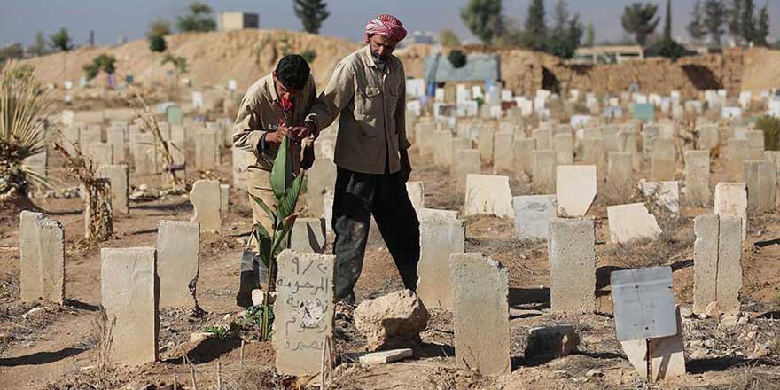 Suriye'de mezarlıklarda yer kalmadı