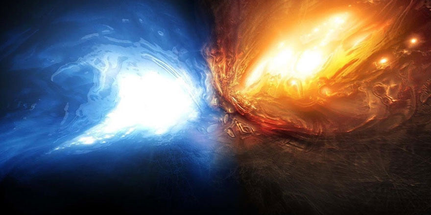 Galaksiler çarpıştırıldı, yıldız ve gaz tsunamisi ortaya çıktı