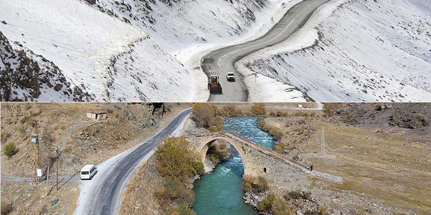 Cenab-ı Hakk'ın hikmeti: Yarım saat arayla iki mevsim