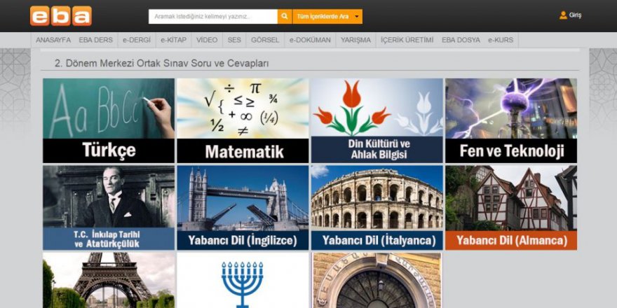 23-24 Kasım TEOG 1.Dönem Soru ve Cevapları (EBA)