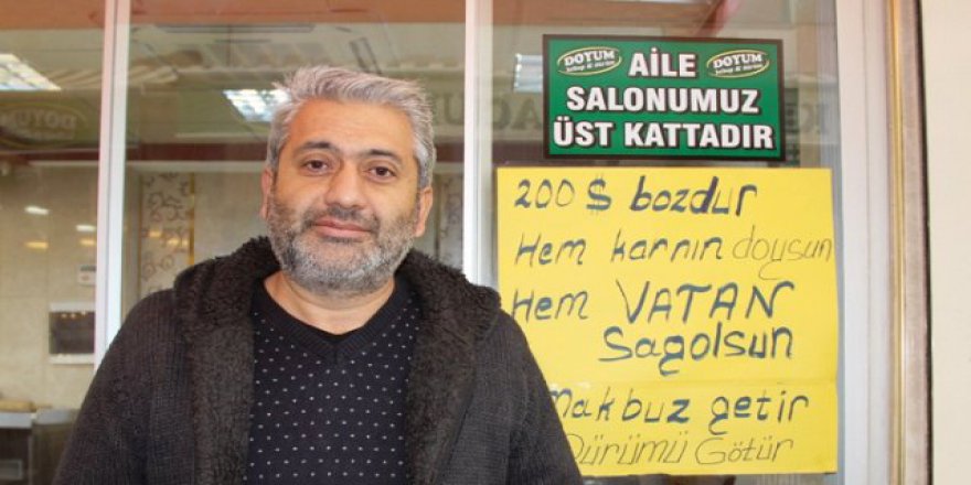 'Makbuzu getir, dürümü götür'