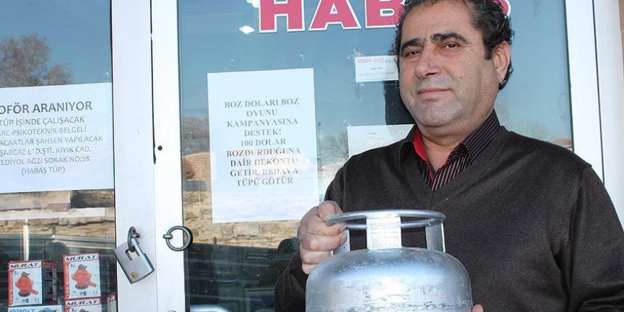 '100 doları boz bedava piknik tüpünü götür'