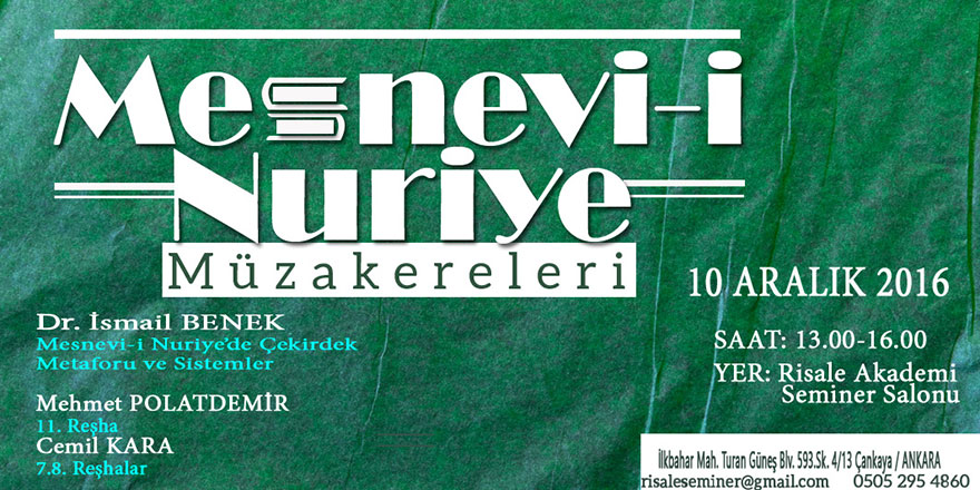 Mesnevi-i Nuriye'de Çekirdek Metaforu ve Sistemler