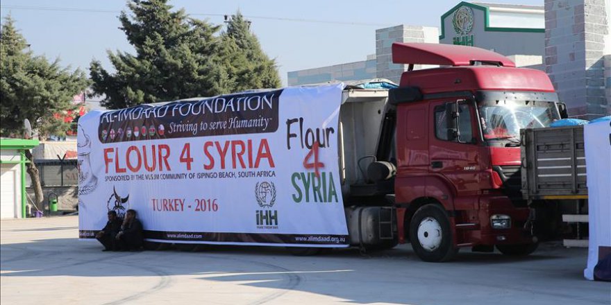 Suriyelilere 8 ülkeden yardım