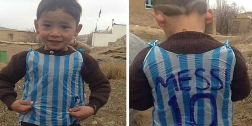 Lionel Messi, küçük Afgan hayranı ile yeşil sahada buluştu (Video)