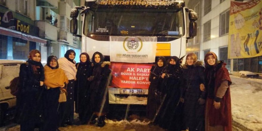 AK Parti’den Halep’e yardım TIR’ı