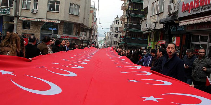 'Teröre Karşı Giresun Tek Ses' yürüyüşü düzenlendi