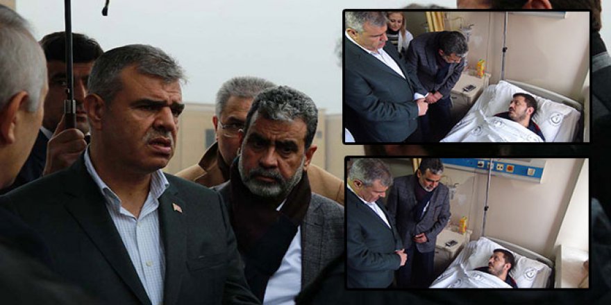 Kaynak, Suriyeli yaralıları ziyaret etti