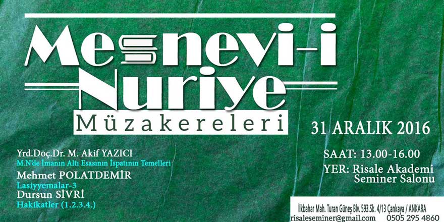 Mesnevi-i Nuriye'de İmanın Altı esasının İspatının Temelleri