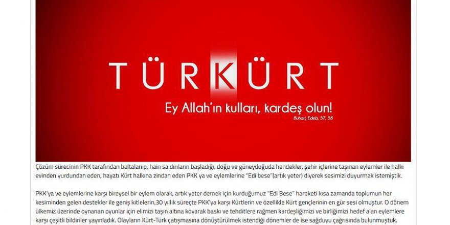 Kürt gençlerden 'birlik beraberlik' çağrısı