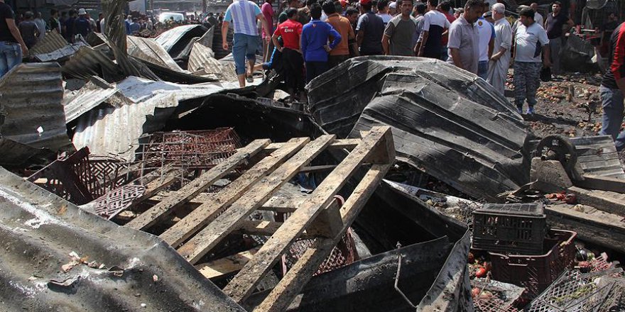 Irak'ta halk pazarına bombalı saldırı: 10 ölü
