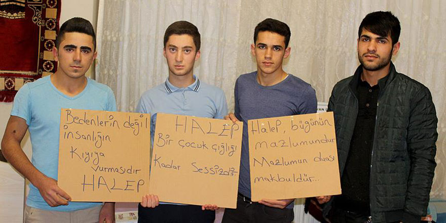 Okul harçlıklarını Haleplilere gönderdiler