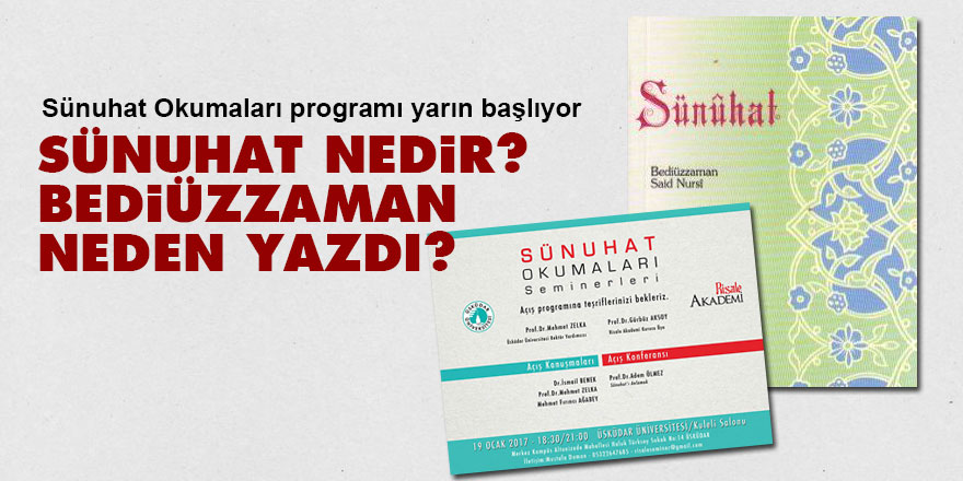 Sünuhat nedir? Bediüzzaman neden yazdı?