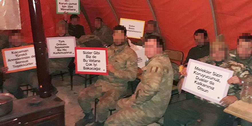 El Bab'daki Türk askerinden Sakaryalı öğrencilere teşekkür mektubu