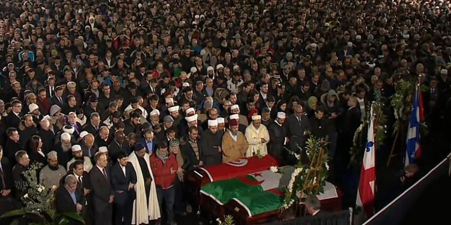 Kanada’daki cami saldırısında yaşamını yitirenlere uğurlama