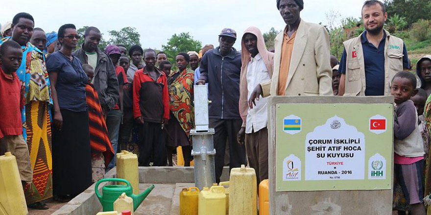 'İskilipli Atıf Hoca' anısına Ruanda'da su kuyusu açıldı