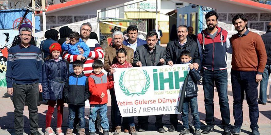 Kayseri'den Kilis'teki Suriyeli yetimlere yardım