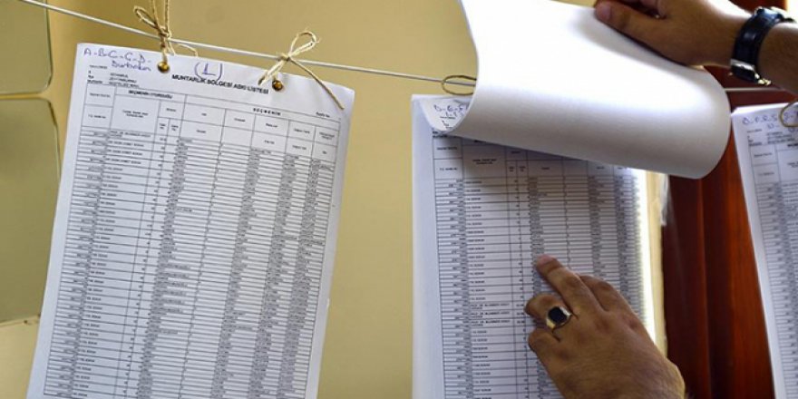 Seçmen bilgilerinizi kontrol etmeyi unutmayın