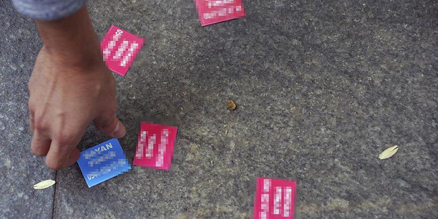 'Fuhuş kartviziti'ne ilk tutuklama