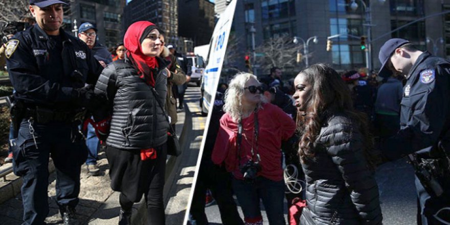 ABD'de 'Kadınlar Günü'nde kadınlara kelepçe