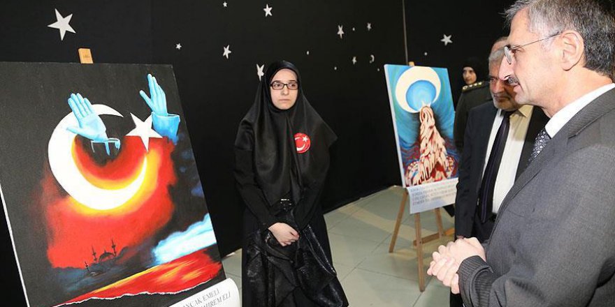 İstiklal Marşı'nın tamamını resme yansıttılar