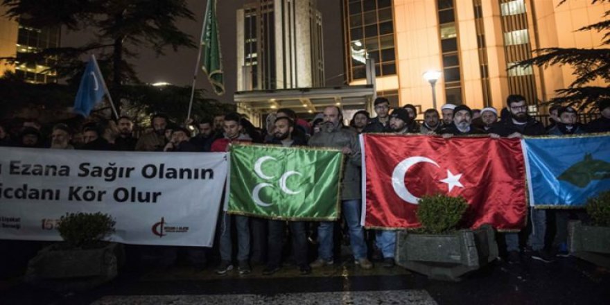 İsrail Konsolosluğu önünde protesto