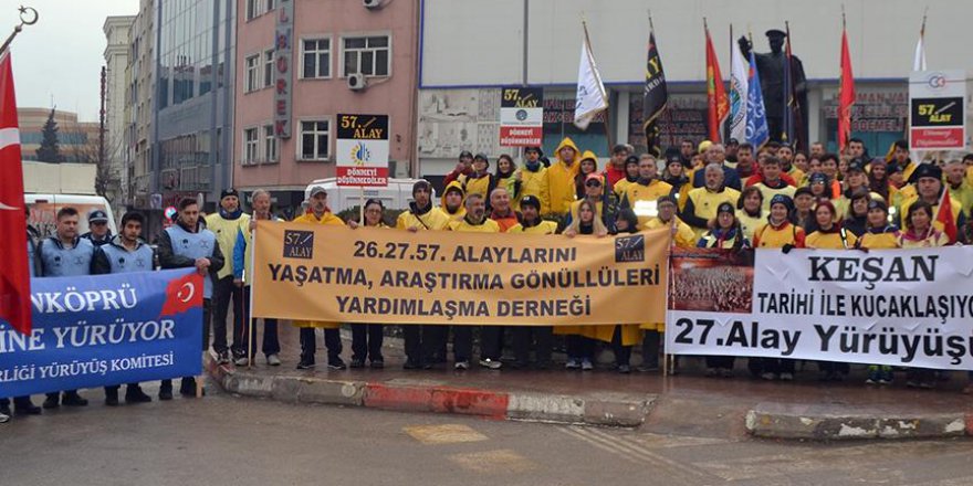 '57. Alay tarihine yürüyor'