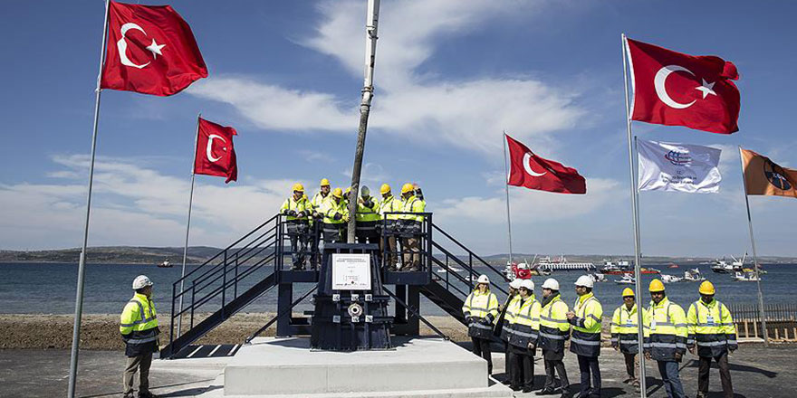 1915 Çanakkale Köprüsü'nün temeli dualarla atıldı