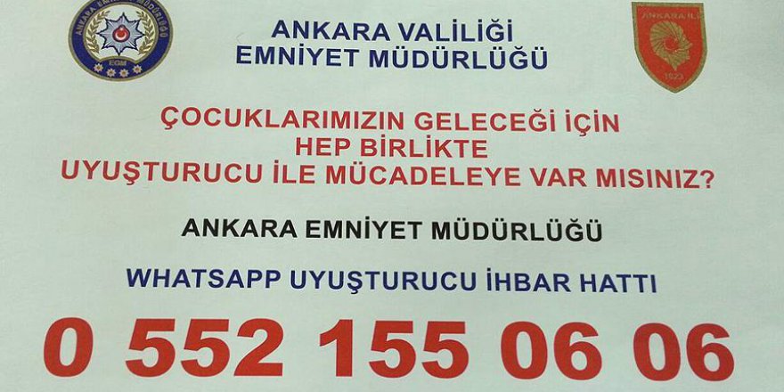 Uyuşturucu ile mücadele için 'WhatsApp ihbar hattı'