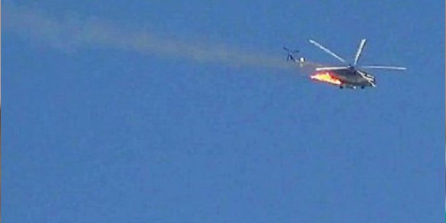 Katil Esed'a büyük şok! Muhalifler helikopter düşürdü