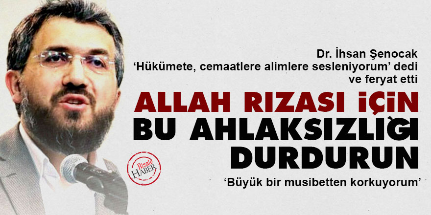 Allah rızası için bu ahlaksızlığı durdurun!