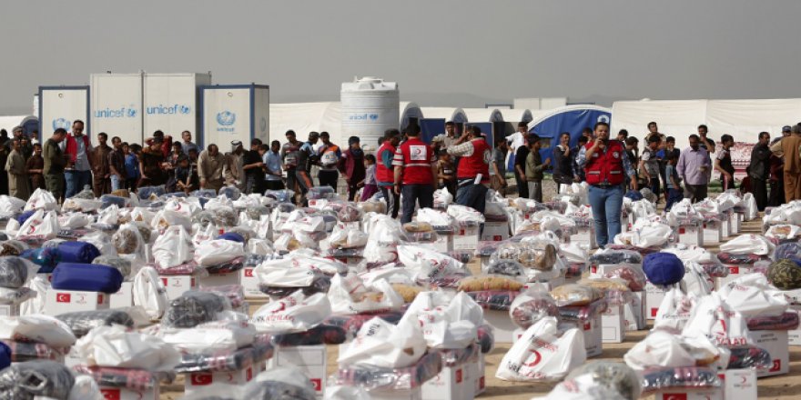 Türk Kızılayı'ndan Musul'da 300 aileye insani yardım