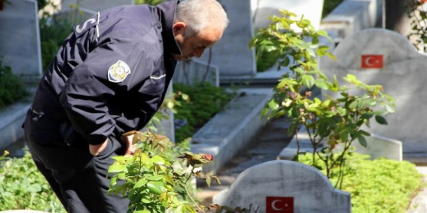 Şehitliğe çirkin saldırı