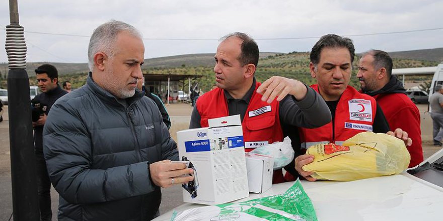 Türk Kızılayından Suriye'ye koruyucu kit yardımı