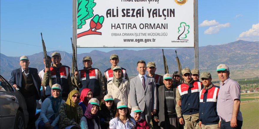 Şehit asker anısına hatıra ormanı oluşturuldu