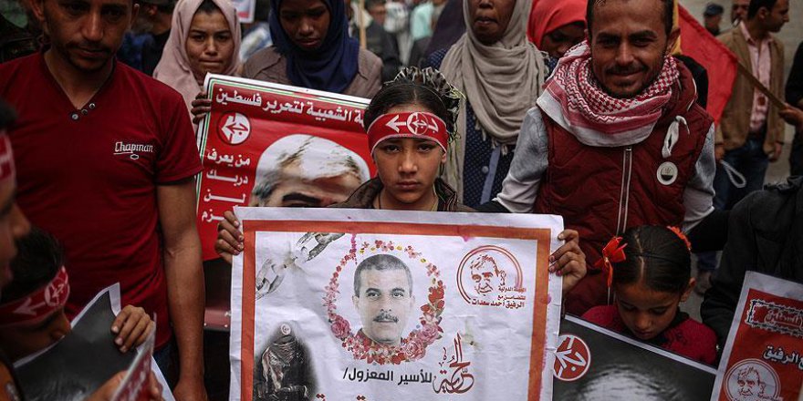 Filistinli tutuklulara 'destek gösterisi'