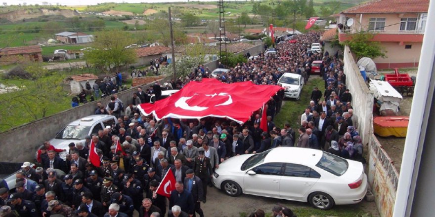 Tekirdağlı şehidi, 500 nüfuslu köyde 5 bin kişi uğurladı