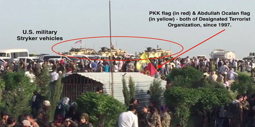 ABD askerleri öldürülen PKK'lı teröristlerin cenazesinde