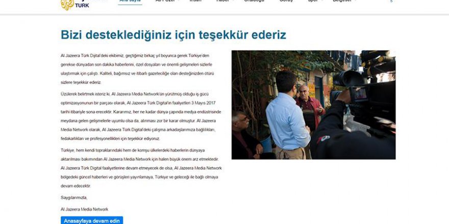 El Cezire Türk yayınlarına son verdi